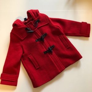 Toddler girl’s pea coat.